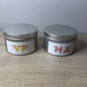 Trader Joe's Honeycrisp Apple Vanilla Pumpkin Candle Set Fall Seasonal Scent 5.7